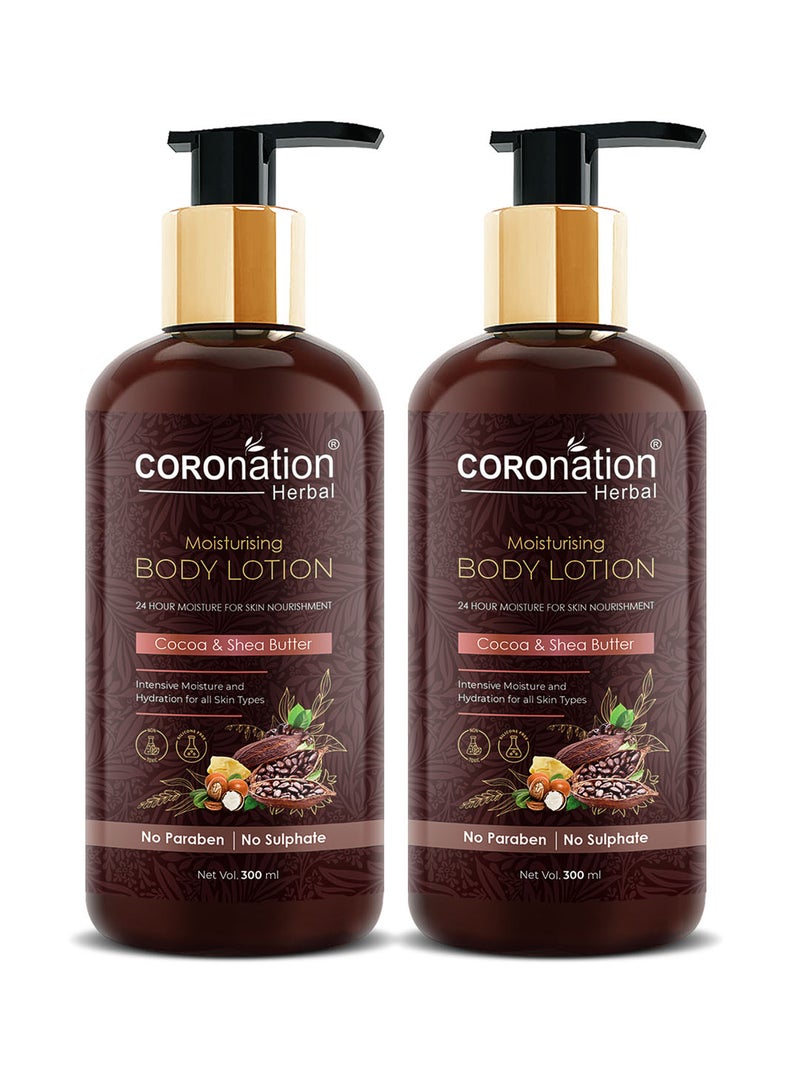 COROnation Herbal لوشن الجسم بالكاكاو وزبدة الشيا - عبوة من 2 - Image 1